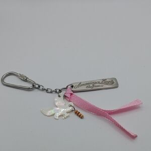 American Eagle Outfitters Silver and Pink Key & Card Holder